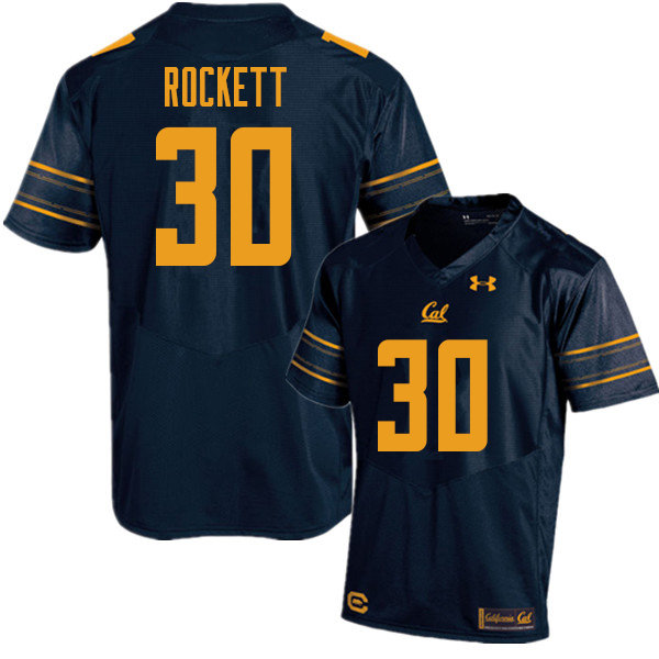 Men #30 Matt Rockett Cal Bears UA College Football Jerseys Sale-Navy